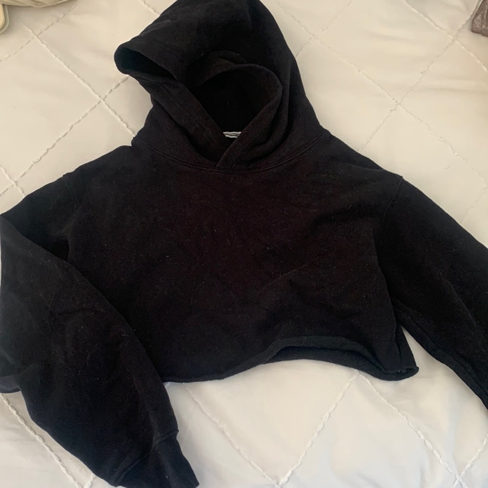 Aritzia TNA Crop cut off hoodie xs